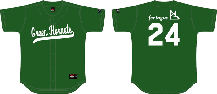 Camisa poiester mesh Green Hornets