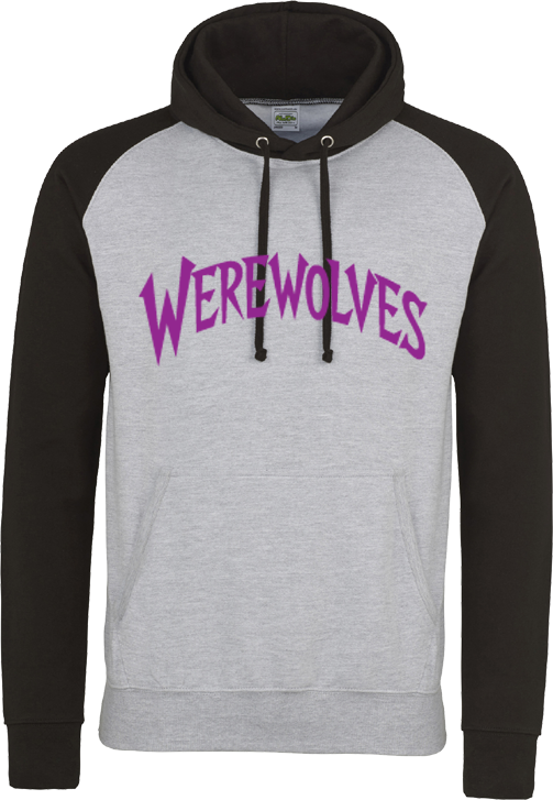 Felpa con cappuccio a contrasto Werewolves