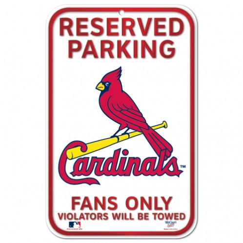 Reserved Parking Sign Cardinals